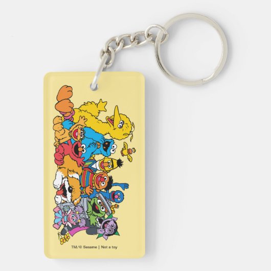 Porte-clés Rue Sésame | Portrait du groupe Pals sésame (Dos)