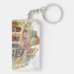 Porte-clés Rues de vieil Amsterdam