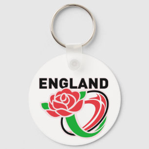 Porte-clés Rugby Angleterre Anglais Rose Ball