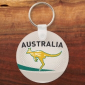 Porte-clés Rugby Ball Australie kangourou wallaby (Recto)