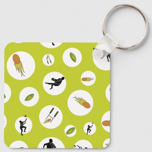 Porte-clés Rugby game are on Keyring to success (Dos)