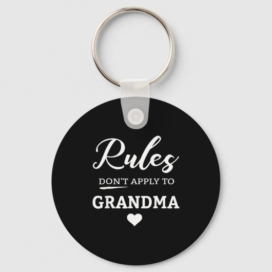 Porte-clés Rules Don't Apply To Grandma  (Recto)