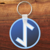 Porte-clés Rune Eiwaz Yew (Recto)