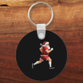 Porte-clés Running Santa Christmas Graphic Runner Run Maratho (Recto)