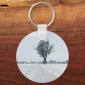 Porte-clés Rural winter road (Recto)
