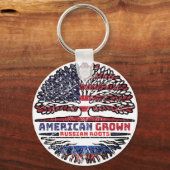 Porte-clés Russia Russian US American États-Unis Tree (Recto)
