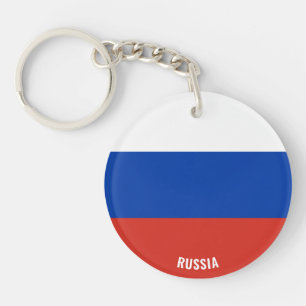 Porte-clés Russie Drapeau charmant patriotique
