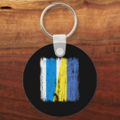 Porte-clés Russie libre Ukraine Drapeau moitié Opposition rus (Recto)