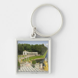 Porte-clés Russie. Petrodvorets. Palais de Peterhof. Pierre l