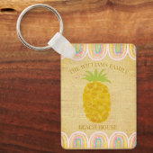 Porte-clés Rustic Boho Pineapple (Recto)