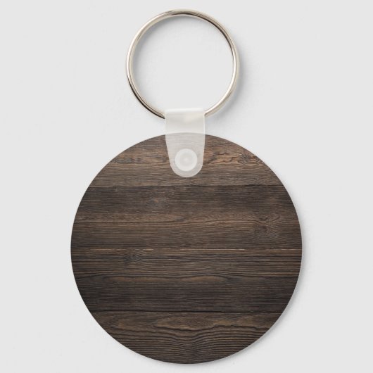 Porte-clés Rustic Dark Brown WOOD LOOK texture (Recto)
