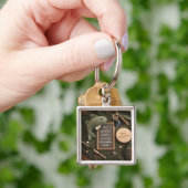 Porte-clés Rustic fishing Pregnancy Announcement dad keepsake (main)