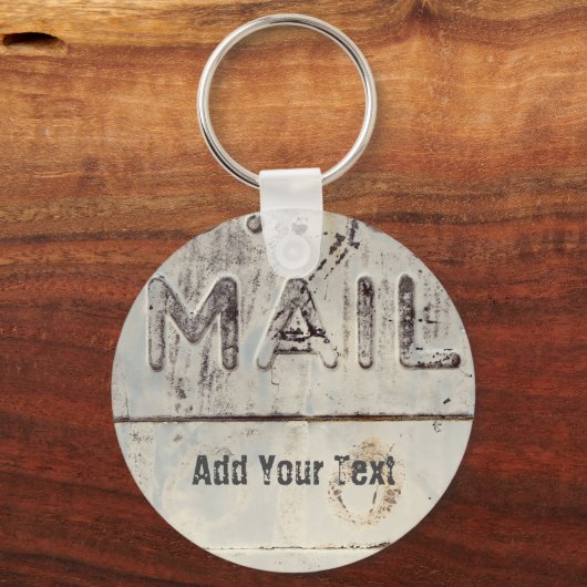 Porte-clés Rustic Mailbox - Personalizable (Verso)