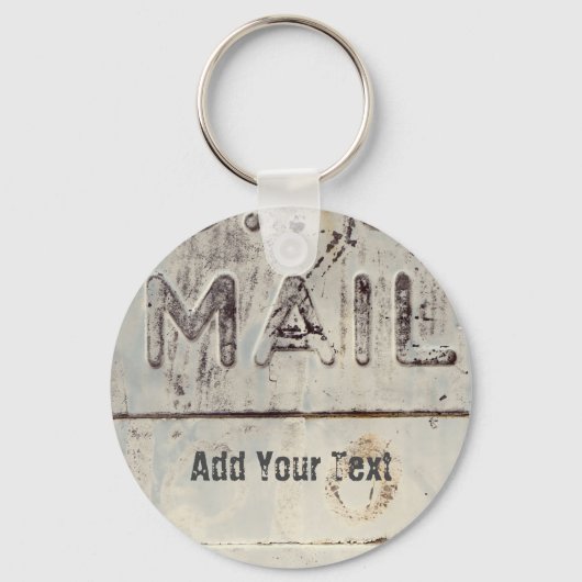 Porte-clés Rustic Mailbox - Personalizable (Verso)