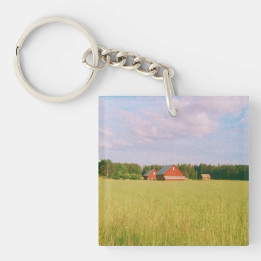 Porte-clés Rustic summer field, Helsingia, Sweden (Devant)