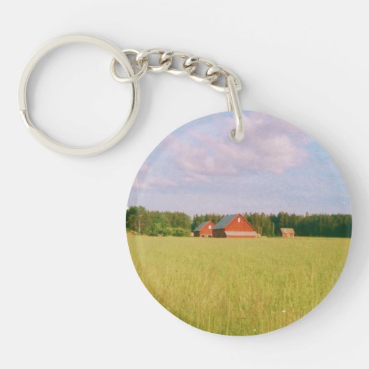 Porte-clés Rustic summer field, Helsingia, Sweden (Devant)