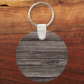 Porte-clés Rustic Wood Look Graduate Class de 2023 | Nom (Verso)