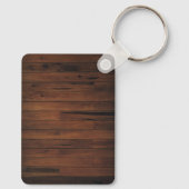 Porte-clés Rustic Wood Photo Collage Pet Memorial (Verso)