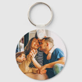 Porte-clés Rustique Meilleur papa Jamais Père`s Photo (Verso)