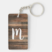 Porte-clés Rustique Patiné bois Brown Grange Pays Chic (Dos)