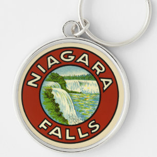 Porte-clés Rustique Vintage voyage coloré Vieux Niagara Falls