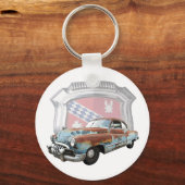 Porte-clés Rusty 1950 Buick avec Emblem Porte - clé (Recto)
