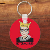 Porte-clés Ruth Bader Ginsburg - Célèbre RBG (Recto)