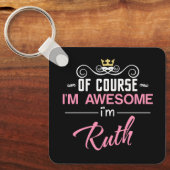 Porte-clés Ruth Bien Sûr Je suis géniale nouveauté (Recto)