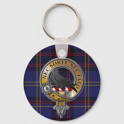 Porte-clés Rutherford Tartan & Badge (Recto)