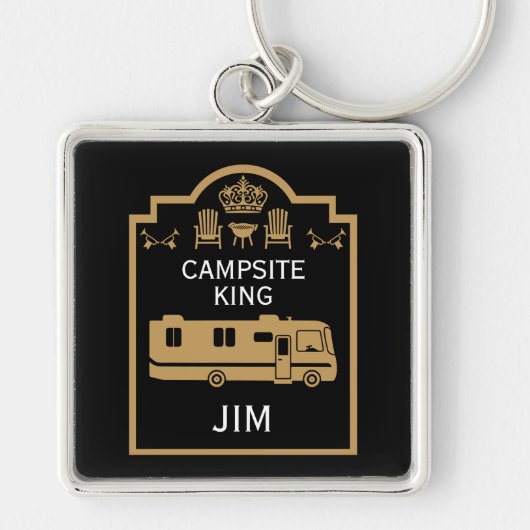 Porte-clés RV Camping King USA (Devant)