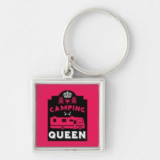 Porte-clés RV Camping Queen USA (Devant)