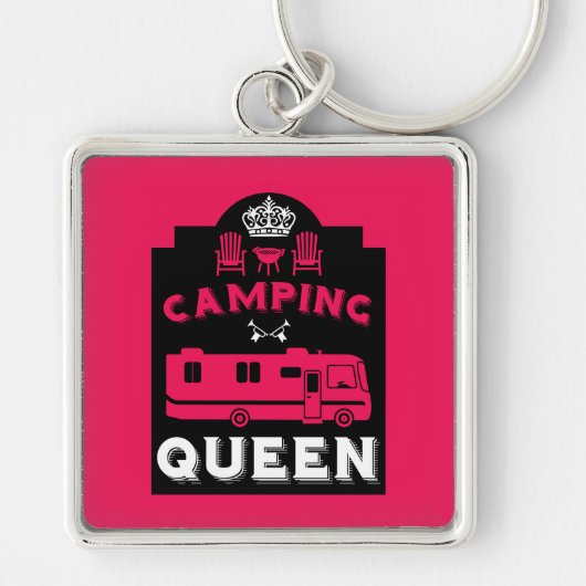 Porte-clés RV Camping Queen USA (Devant)