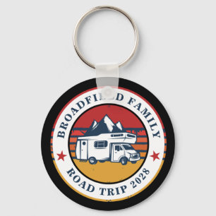 Porte-clés RV Road Trier Famille Réunion Aventure Rétro