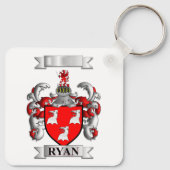 Porte-clés Ryan Nom de famille et blason (Dos)