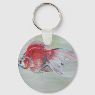Porte-clés Ryukin Goldfish Acrylic Painting