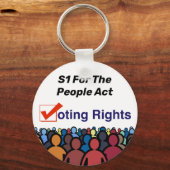 Porte-clés S1 Loi Sur Les Droits De Vote Pour Le Peuple (Recto)