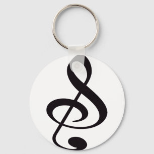 Porte-clés "S", "&", Et/Ou Treble Clef note musicale