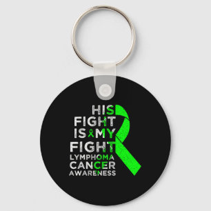 Porte-clés Sa lutte est ma lutte lymphome cancer du sang sens