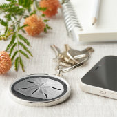 Porte-clés Sable Dollar Mer Shell Ocean Beach Porte - clé (Côté)