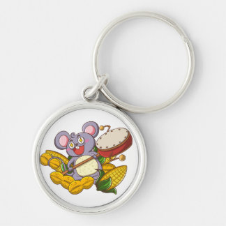 Porte-clés Sac fourre-tout chinois de motif-rat zodiaque