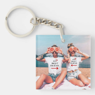 Porte-clés Sac fourre-tout personnalisé avec photo d'amitié