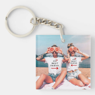 Porte-clés Sac fourre-tout personnalisé avec photo d'amitié