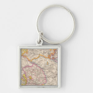 Porte-clés Sachsen, Mecklenburg, Anhalt Atlas Map