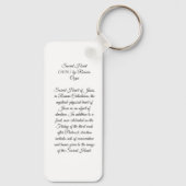 Porte-clés Sacré Coeur (Verso)