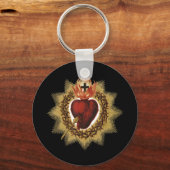 Porte-clés Sacré Coeur de Jésus Dévotion Catholique T-Chemise (Recto)