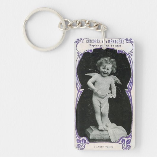 Porte-clés Sad Cherub Angel Print (Devant)