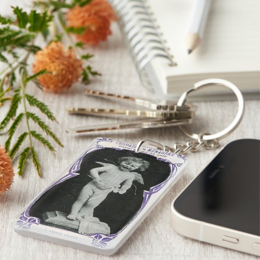 Porte-clés Sad Cherub Angel Print (Devant droit)