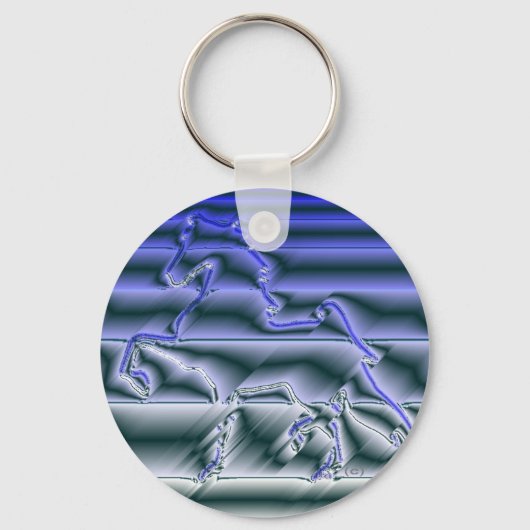 Porte-clés Saddlebred américain clinquant (Recto)
