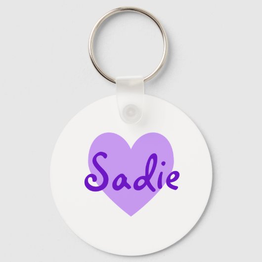 Porte-clés Sadie en violet (Recto)