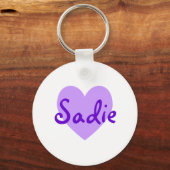 Porte-clés Sadie en violet (Recto)